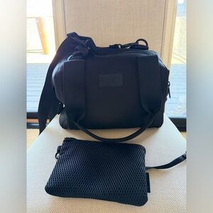 Dagne Dover Langdon Small Carryall Onyx Handbag with Pouch